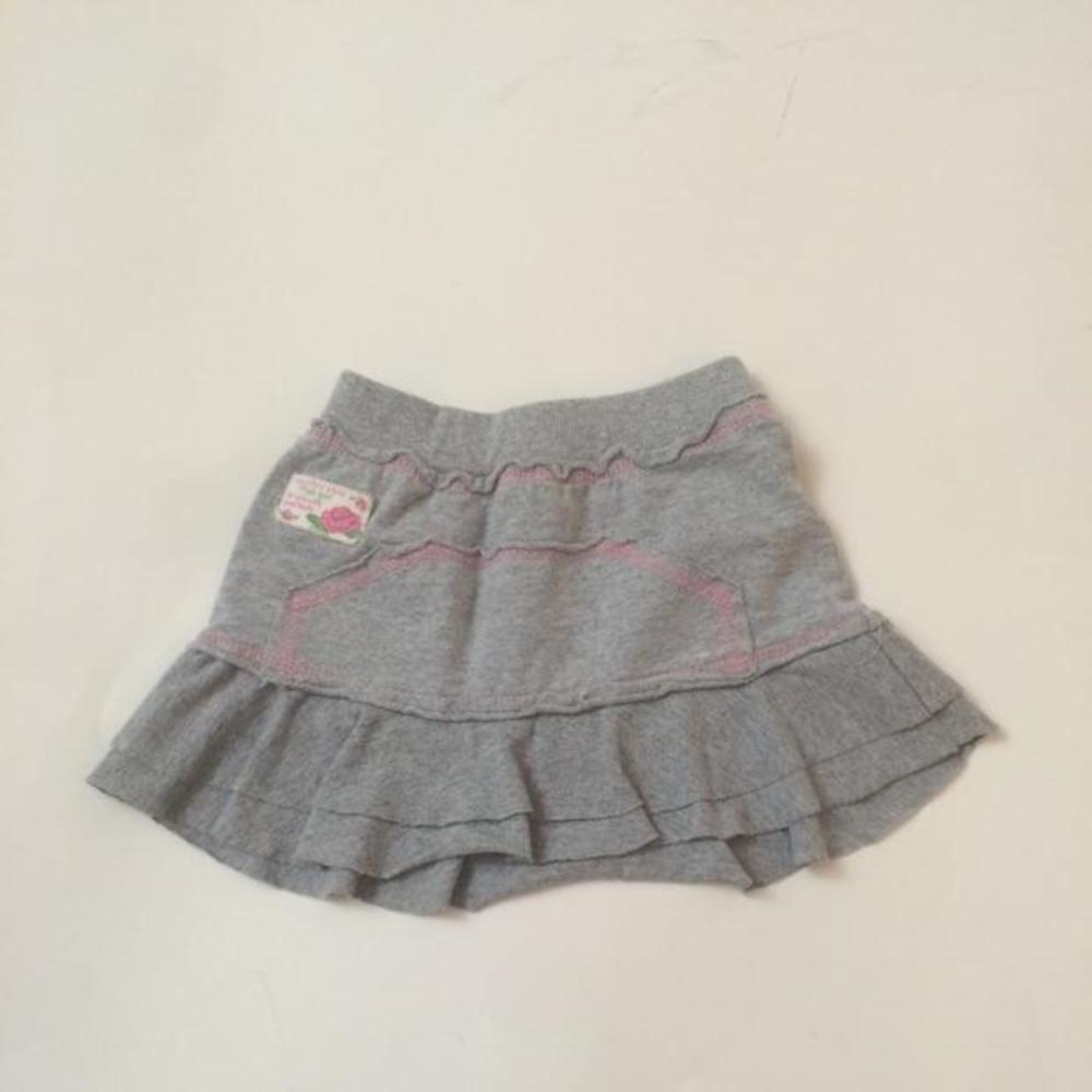 Mish Lightweight Grey Cotton Skirt-Size 4T